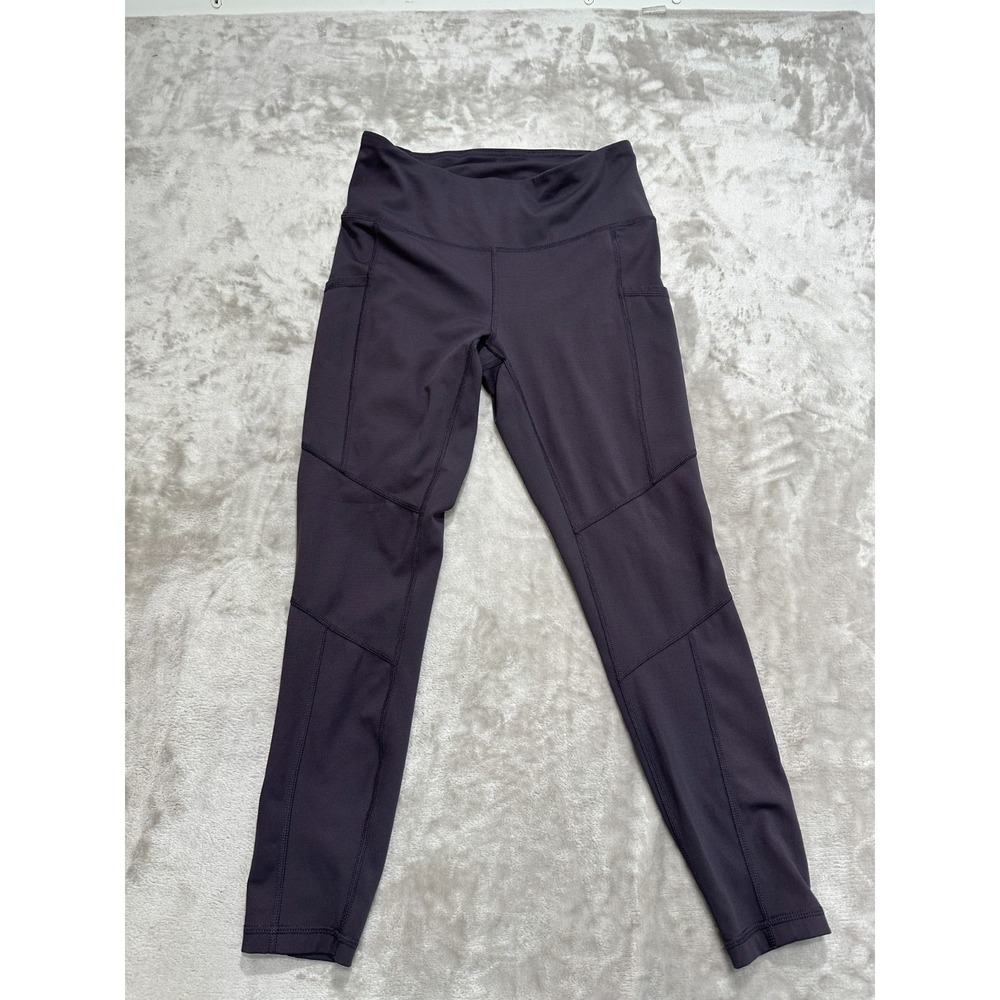 Reebok Leggings Womens Size‎ 2 Purple Athletic Stretch Yoga Gym Casual EUC